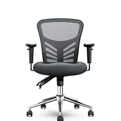 Click365 Flow Ergonomic Mesh Mid-Back Office Task Chair, Gray