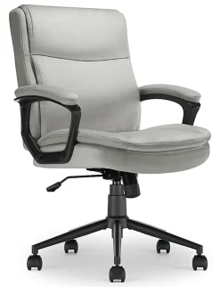 Click365 Transform 2.0 Ergonomic Fabric Mid-Back Desk Chair, Gray/Black