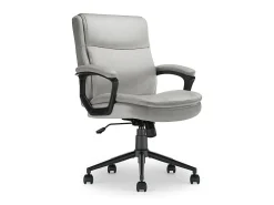 Click365 Transform 2.0 Ergonomic Fabric Mid-Back Desk Chair, Gray/Black
