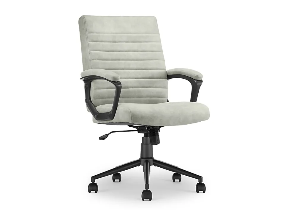 Click365 Transform 3.0 Ergonomic Vegan Leather Mid-Back Manager's Chair, Gray