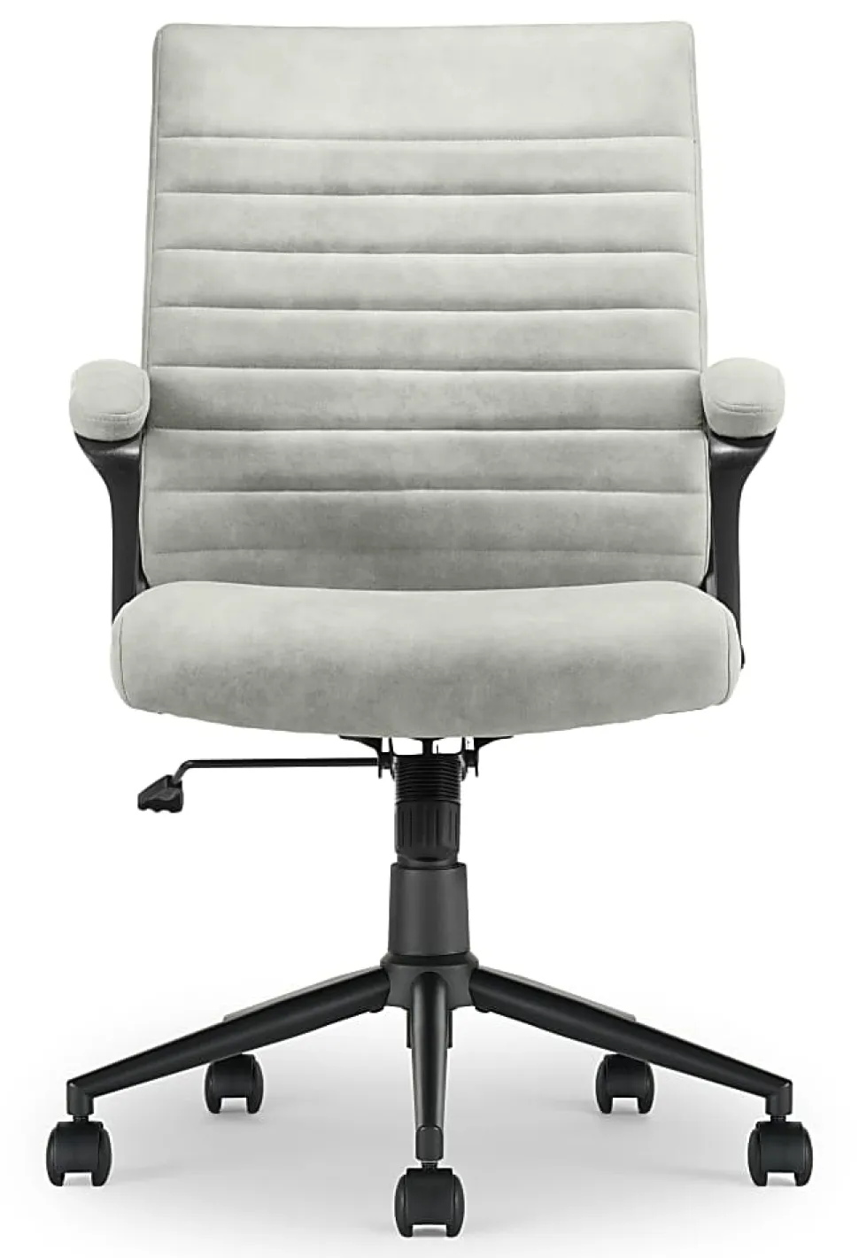 Click365 Transform 3.0 Ergonomic Vegan Leather Mid-Back Manager's Chair, Gray