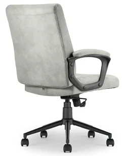 Click365 Transform 3.0 Ergonomic Vegan Leather Mid-Back Manager's Chair, Gray