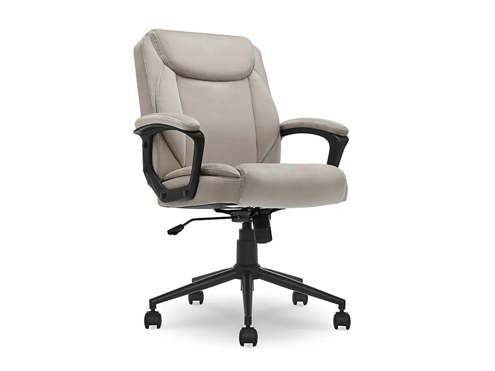 Click365 Transform 1.0 Mid-Back Fabric Manager's Chair, Beige