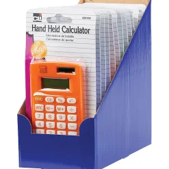 CLI 8-Digit Handheld Calculators, Assorted Colors, Set Of 12 Calculators
