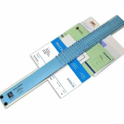 C-Line® All-Purpose Plastic Sorter, 2 1/2" x 23 1/2" x 3/4", Blue/Gray