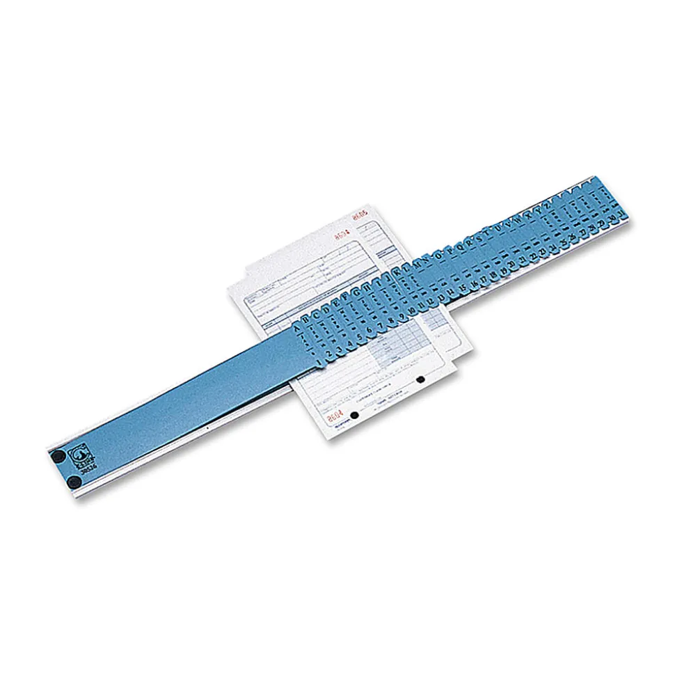 C-Line® All-Purpose Plastic Sorter, 2 1/2" x 23 1/2" x 3/4", Blue/Gray