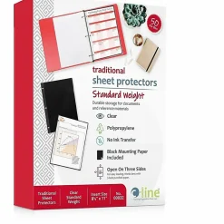 C-Line® Clear Poly Side-Load Sheet Protectors, 8 1/2