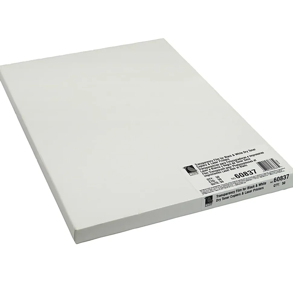 C-Line® Laser Printer/Plain Paper Copier Film, Clear, 8-1/2" x 11", Box Of 50