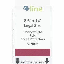 C-Line® Legal-Size Top-Loading Sheet Protectors, Box Of 50