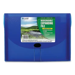 C-Line® 7-Pocket Expanding File, Letter Size, Blue