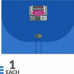 C-Line® 7-Pocket Expanding File, Letter Size, Blue