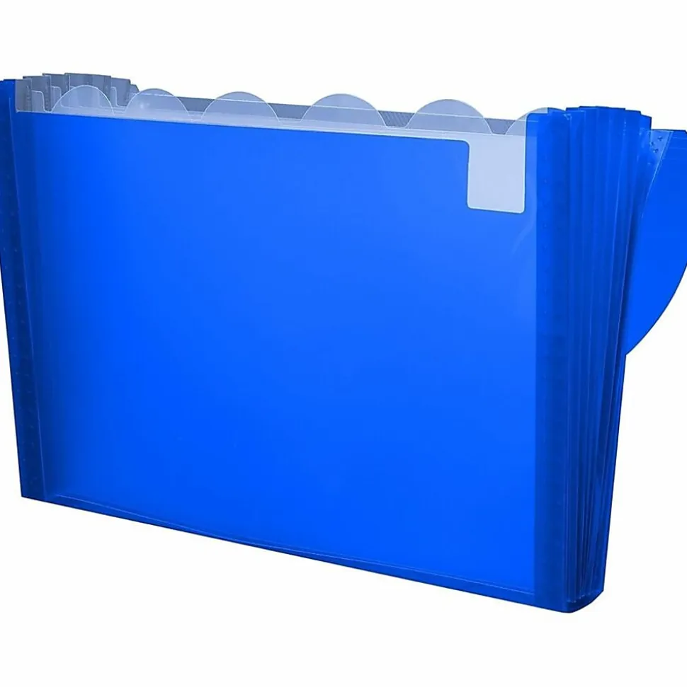 C-Line® 7-Pocket Expanding File, Letter Size, Blue