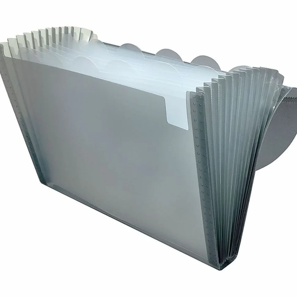 C-Line® 13-Pocket Expanding File, Letter Size, Smoke