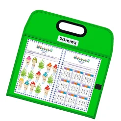 C-Line Reusable Dry-Erase Pocket, 8-1/2" x 11", Assorted Colors