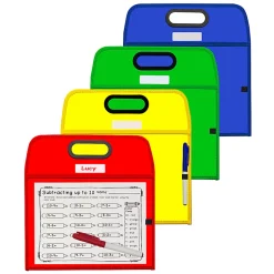 C-Line Reusable Dry-Erase Pocket, 8-1/2