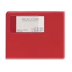 C-Line® Self-Adhesive Business Card Holders, 2" x 3 1/2", Clear, Pack Of 10