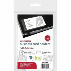 C-Line® Self-Adhesive Business Card Holders, 2