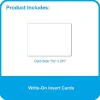 C-Line Self-Adhesive Labeling Pockets With Inserts, 3-3/4" x 3", Clear, Pack Of 25 Pockets/Inserts, Set Of 2 Packs