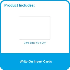 C-Line Self-Adhesive Labeling Pockets With Inserts, 3-3/4" x 3", Clear, Pack Of 25 Pockets/Inserts, Set Of 2 Packs