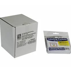C-Line Self-Adhesive Labeling Pockets With Inserts, 3-3/4