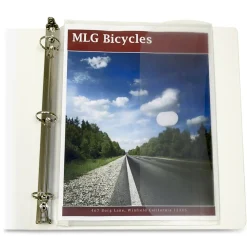 C-Line Super Heavyweight Poly Binder Pockets - Clear, Side Loading, 11 x 8-1/2, 5/PK, 57537