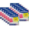 C-Line® 5-Tab Poly Index Dividers, 8 1/2" x 11", Assorted Colors, 5 Dividers Per Pack, Set Of 12 Packs
