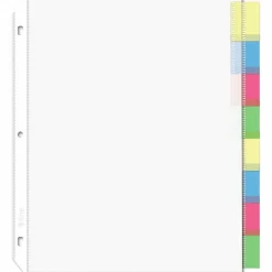 C-Line® Top-Loading Sheet Protectors With Tab Inserts, 8 1/2