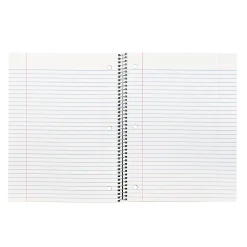 C-Line Wide Rule Spiral Notebooks, 8" x 10-1/2", 1 Subject, 70 Sheets, Orange, Case Of 24 Notebooks