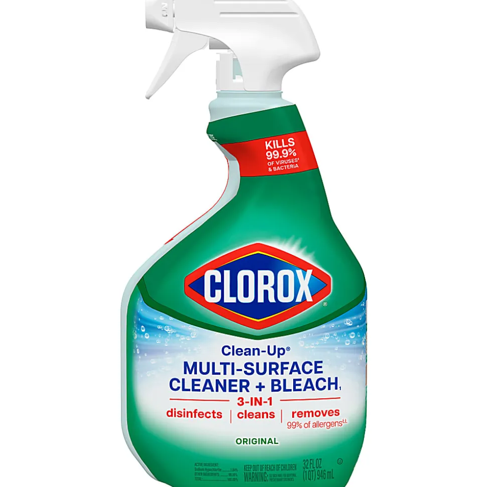 Clorox Clean-Up Multi-Surface Cleaner with Bleach, Original, Spray Bottle, 32 Fluid Ounces (01204)