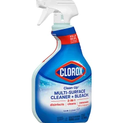 Clorox Clean-Up Multi-Surface Cleaner with Bleach, Rain Clean, Spray Bottle, 32 Fluid Ounces, Pack of 9 (30058)