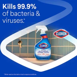 Clorox Clean-Up Multi-Surface Cleaner with Bleach, Rain Clean, Spray Bottle, 32 Fluid Ounces, Pack of 9 (30058)