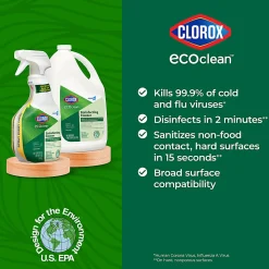 Clorox CloroxPro EcoClean Disinfecting Cleaner Spray Bottle, 32 Oz