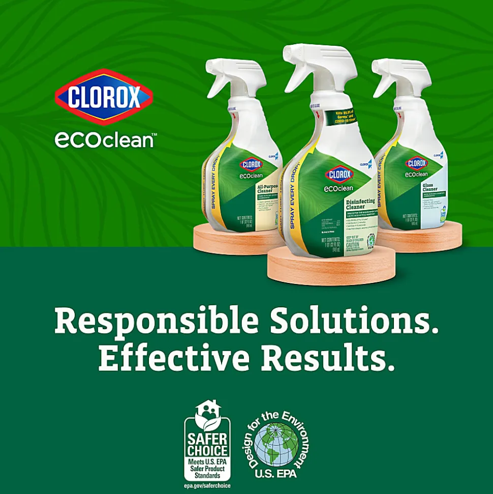 Clorox CloroxPro EcoClean Disinfecting Cleaner Spray Bottle, 32 Oz