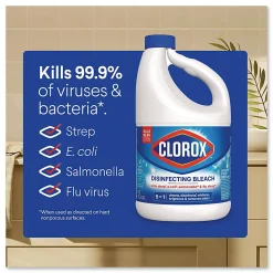 Clorox® Concentrated Regular Disinfecting Bleach, 81 oz Bottle, 6/Carton