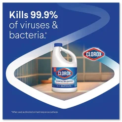 Clorox® Concentrated Regular Disinfecting Bleach, 81 oz Bottle, 6/Carton