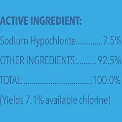 Clorox Disinfecting Bleach Concentrate, Regular Scent, 43 Oz, White, Carton Of 6 Jugs