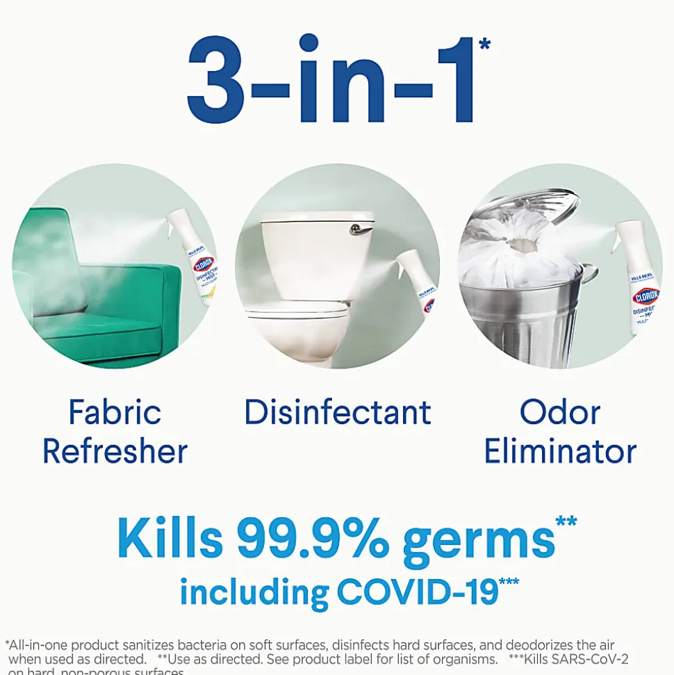 Clorox® Disinfecting Mist Multi-Surface Spray, Eucalyptus Peppermint, 16 Fl Oz