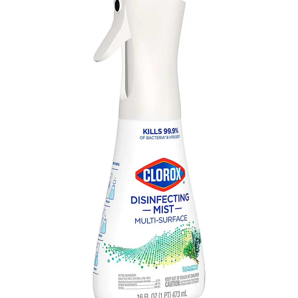 Clorox® Disinfecting Mist Multi-Surface Spray, Eucalyptus Peppermint, 16 Fl Oz