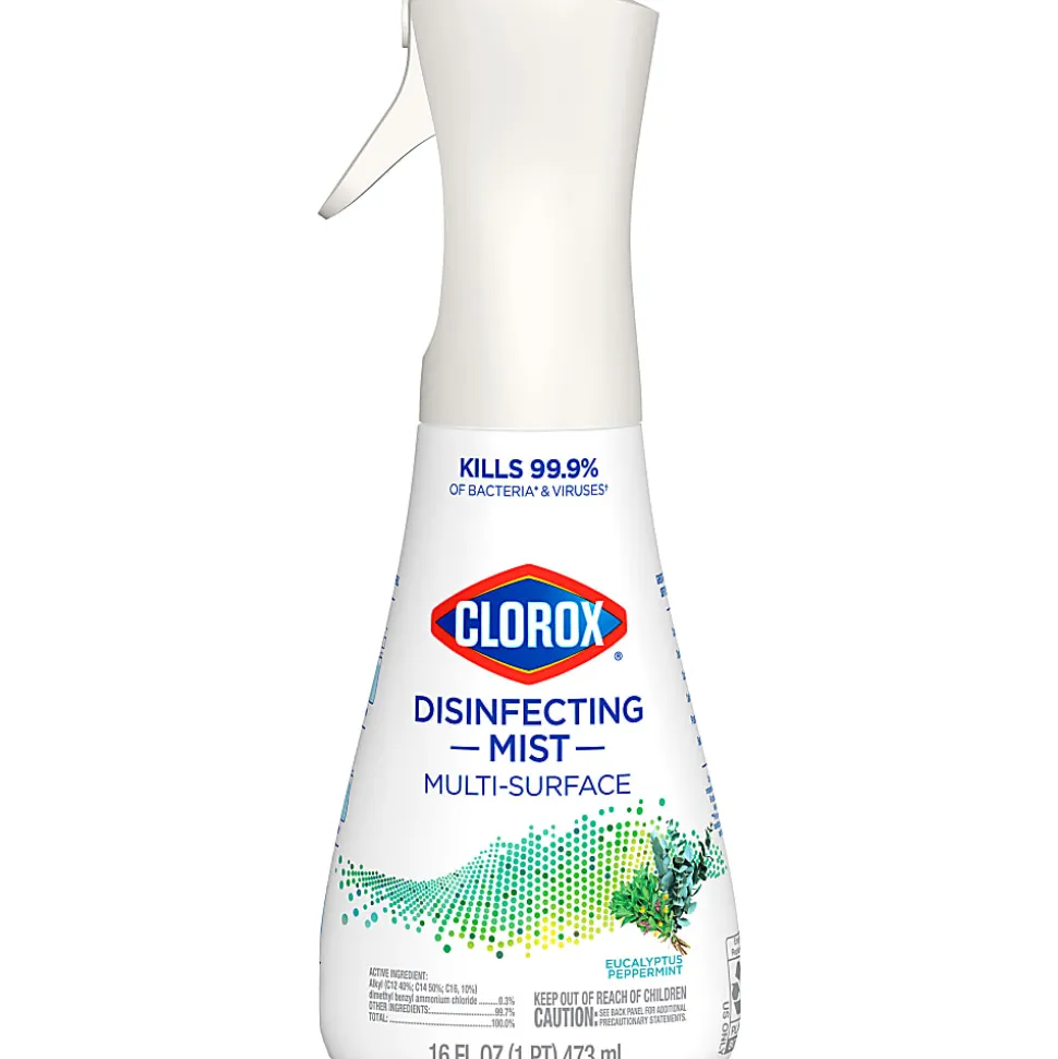 Clorox® Disinfecting Mist Multi-Surface Spray, Eucalyptus Peppermint, 16 Fl Oz