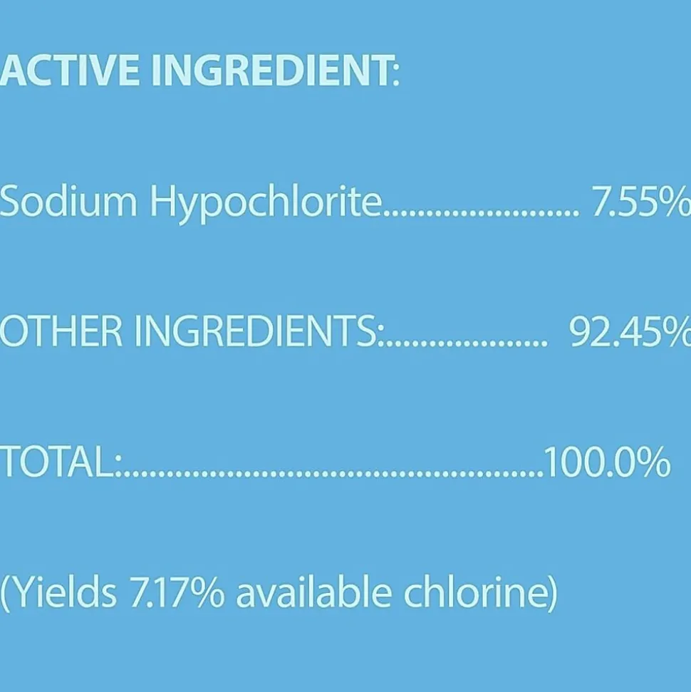 Clorox Germicidal Bleach Concentrate, Regular Scent, 121 Oz, White