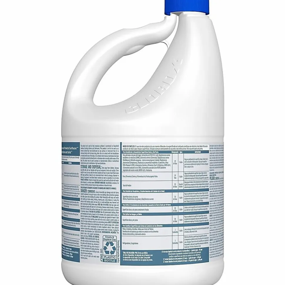 Clorox Germicidal Bleach Concentrate, Regular Scent, 121 Oz, White