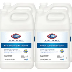Clorox Healthcare Bleach Germicidal Cleaner Refill, 128 Fluid Ounces, Pack of 4 (68978)