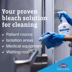 Clorox Healthcare Bleach Germicidal Cleaner Refill, 128 Fluid Ounces, Pack of 4 (68978)
