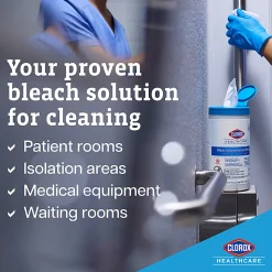 Clorox® Healthcare® Bleach Germicidal Wipes, 150 Wipes Per Canister, Case Of 6 Canisters