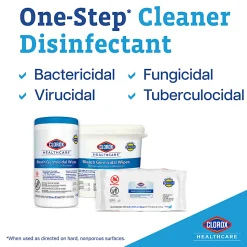 Clorox® Healthcare® Bleach Germicidal Wipes, 150 Wipes Per Canister, Case Of 6 Canisters