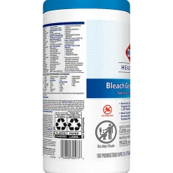Clorox® Healthcare® Bleach Germicidal Wipes, 150 Wipes Per Canister, Case Of 6 Canisters