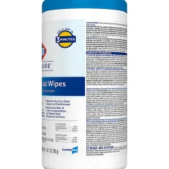 Clorox® Healthcare® Bleach Germicidal Wipes, 150 Wipes Per Canister, Case Of 6 Canisters