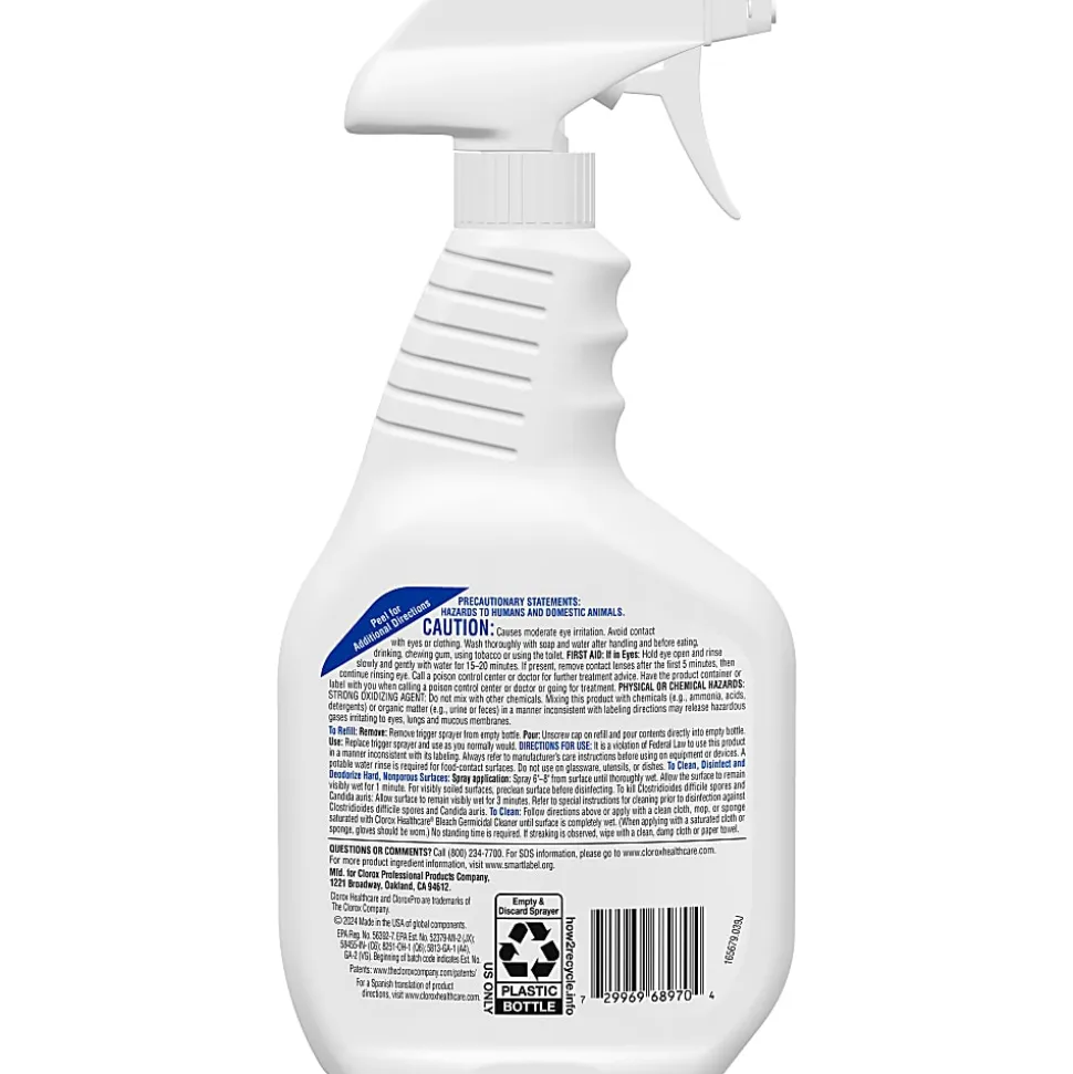 Clorox Healthcare® Bleach Germicidal Cleaner Spray, 32 Ounces