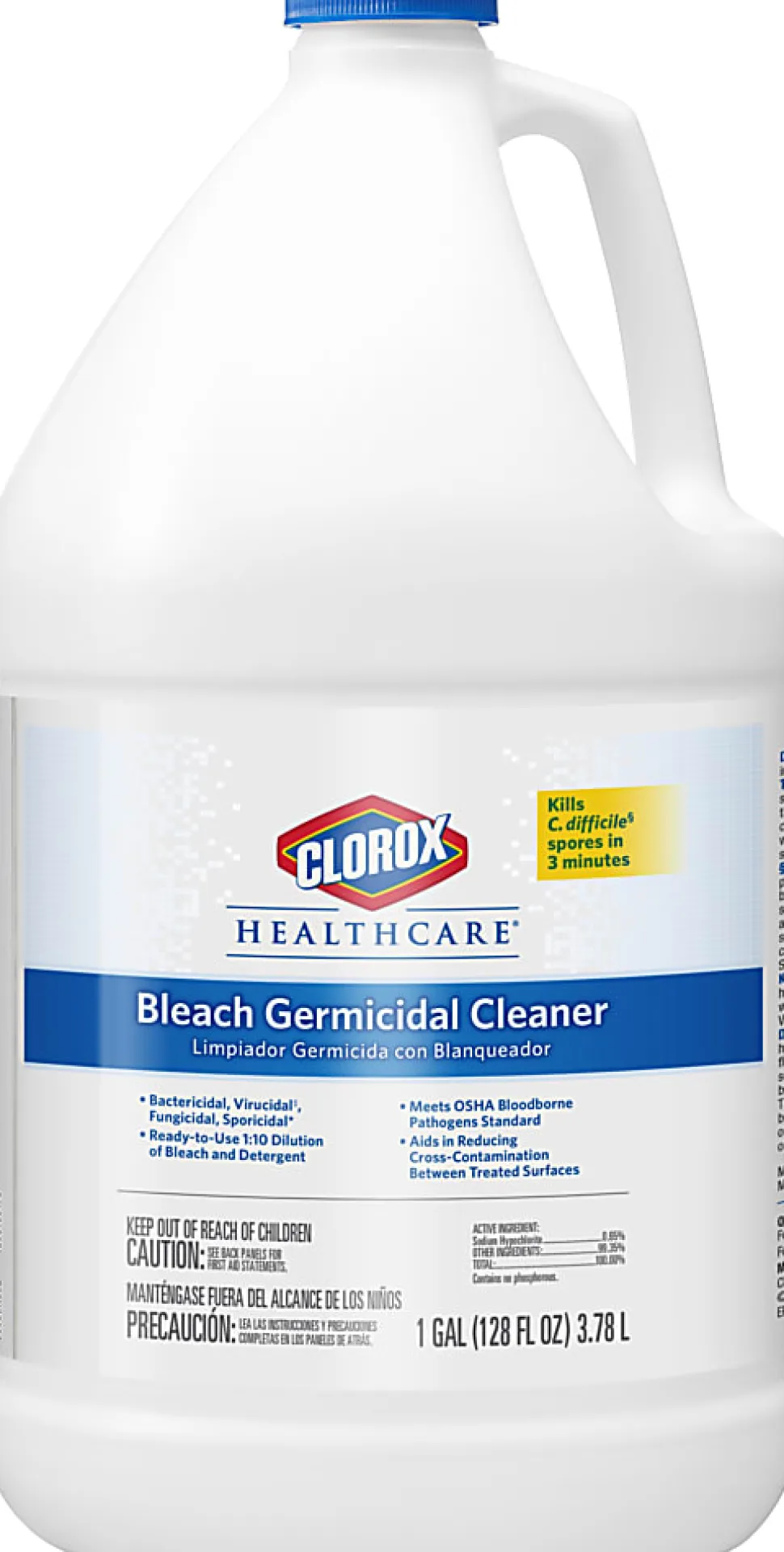 Clorox Healthcare® Bleach Germicidal Cleaner Refill, 128 Ounces