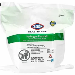 Clorox® Healthcare® Hydrogen Peroxide Disinfecting Wipes, 12
